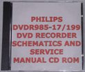 Philips DVDR985 Dvd Recorder Schematics / Service Manual