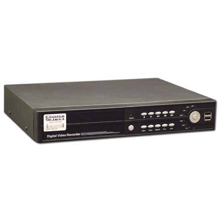 Choice Select 4 Channel DVR H.264 Compression VGA/BNC Video/RCA Audio