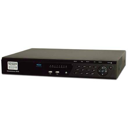 Choice Select 8 Channel DVR H.264 Compression. VGA/BNC Video/RCA Audio