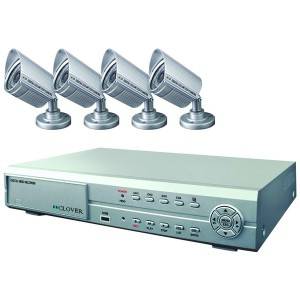 CLOVER PAC0410 4-Channel, 500GB DVR with 4 Day/Night Outdoor Cameras