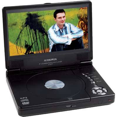 Audiovox D1817 8" Slim Line Portable DVD Player