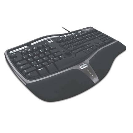 Microsoft Natural Ergonomic Keyboard black