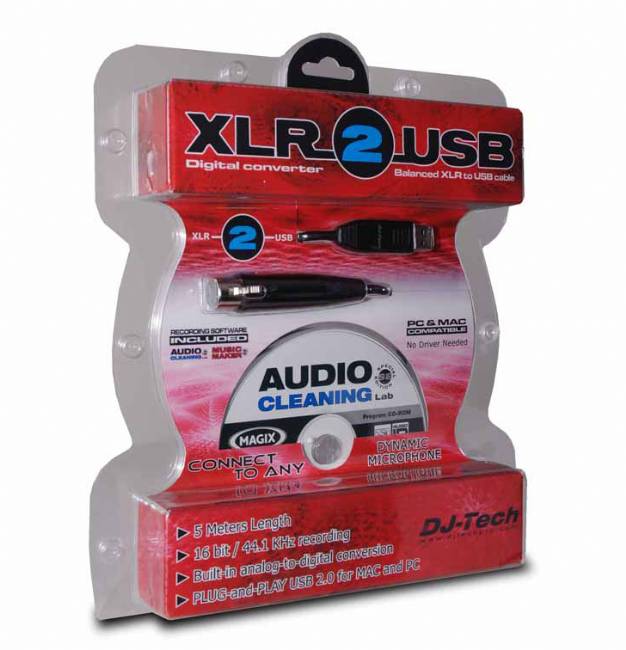 XLR to USB Cable with Recording Software