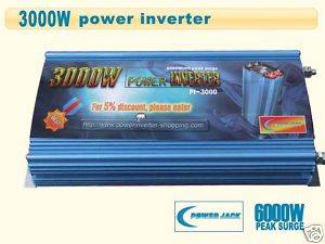 Power Jack Power Inverter 3000/6000 Watts,12v DC/110v AC,60Hz