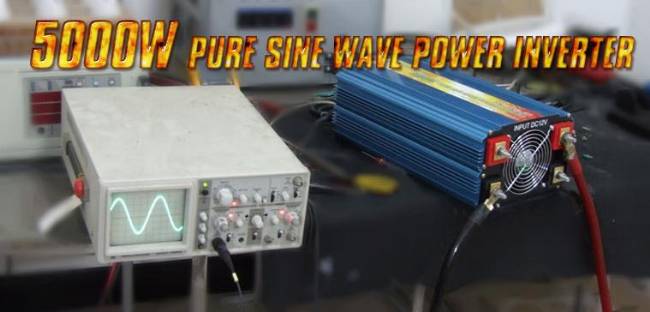 Power Jack 5000/10000 watt pure sine wave power inverter 12VDC/110 VAC