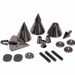 Dayton DSS4-BC Black Chrome Speaker Spike Set 4 Pcs