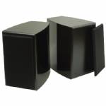 Dayton TWC-0.25BK 0.25 ft 2-Way Curved Cabinet Pair Black