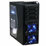 Antec Dark Fleet DF-30 Black Case, Side Window, front USB