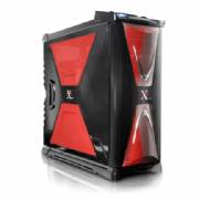 Thermaltake Xaser VI Black with Red Accent , front USB & IEEE