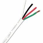 Skyline 14ga 4-wire Speaker Cable, CL2 UL, 500ft Pull Box, White